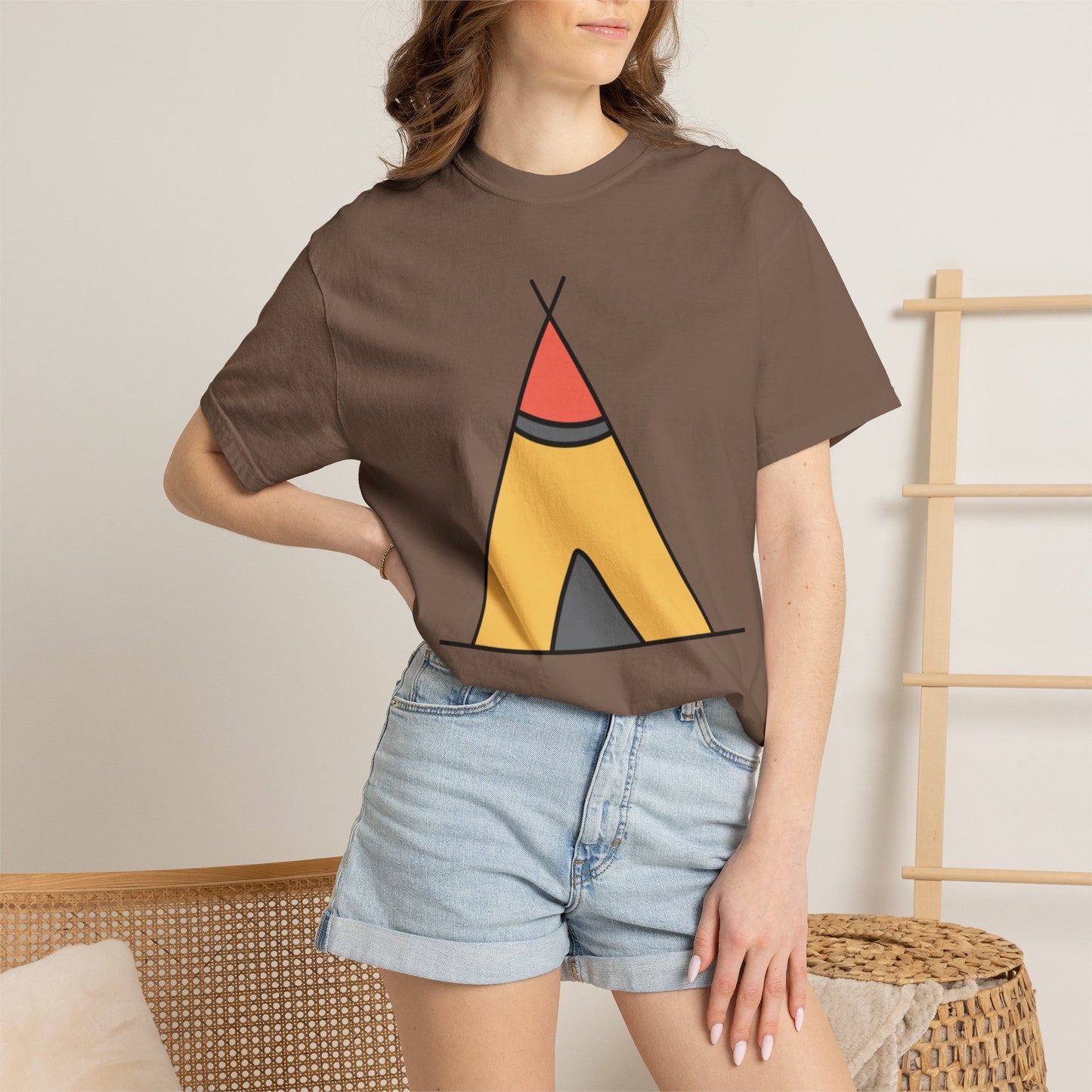Camping  Adventure Lovers Tee Nature Exploration Bonfire Travel Van Unisex Heavy Cotton T-Shirt