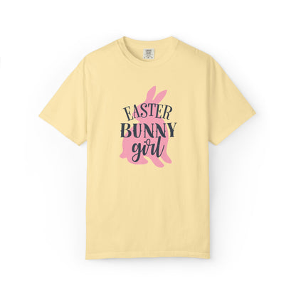 Easter Bunny Girl Holy Week Celebration Spring Festival Tee Christian Holiday Excitement Eggs Good Friday  Unisex Heavy Cotton T-Shirt