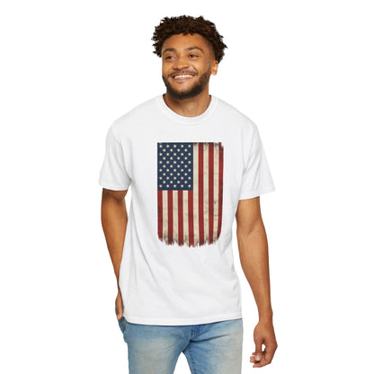 Flag USA - Unisex Garment-Dyed T-shirt