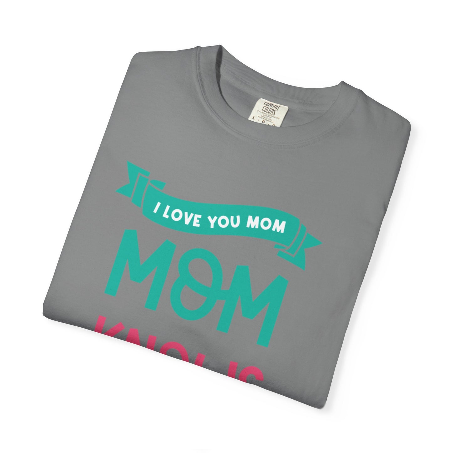 Mom Knows Best Strong Motherhood Heartfelt Guidance Tee Nurturing Knowledge Unisex Heavy Cotton T-Shirt