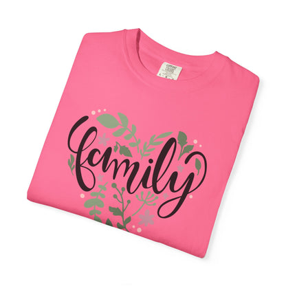 Family Trendy Tee Hug Rainbow Passion Unconditional Soulful Connection Siblings Love Parents Unisex Heavy Cotton T-Shirt