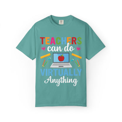 Inspirational Teacher Can Do Virtually Anything Enlightenment Bridge Builder Lifelong Mission Unisex Heavy Cotton T-Shirt