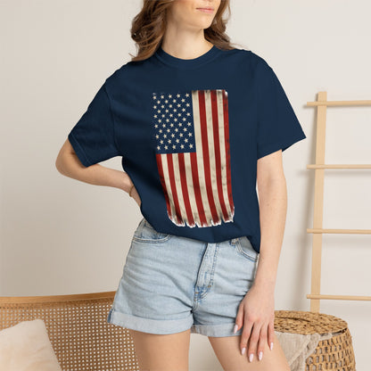 Flag USA - Unisex Garment-Dyed T-shirt