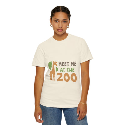 Meet Me At Zoo Wildlife Conservation Tee Animal Welfare Safari Aquarium Outreach Programs Unisex Heavy Cotton T-Shirt