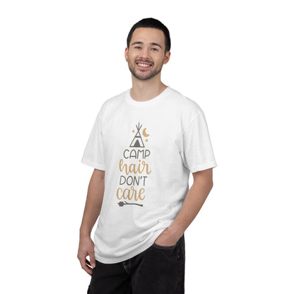 Camp Hair Don’t Care Adventure Mountain Tee Fun Activities Unisex Heavy Cotton T-Shirt
