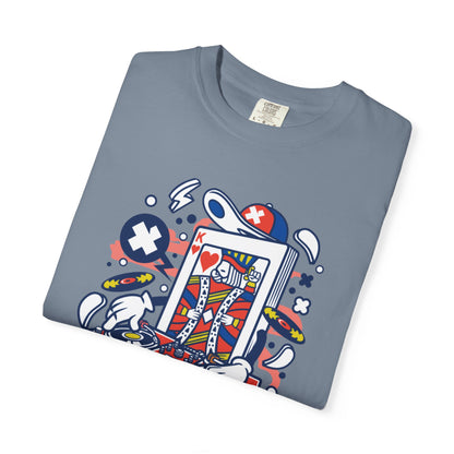 Dj King Play Card Hip Hop Vibes Trends Pop Visuals Tee Remixes Music Producer Unisex Heavy Cotton T-Shirt