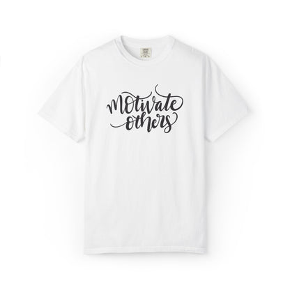 Motivate Others Leadership Inspiration Tee Positive Feedback Passion Self-Belief Professional Attitude Unisex Heavy Cotton T-Shirt