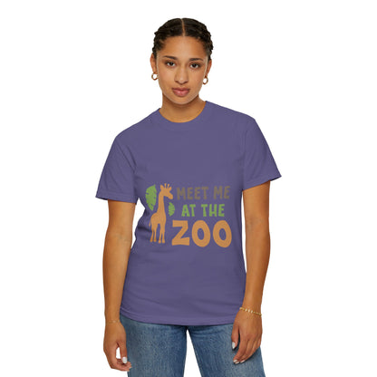 Meet Me At Zoo Wildlife Conservation Tee Animal Welfare Safari Aquarium Outreach Programs Unisex Heavy Cotton T-Shirt