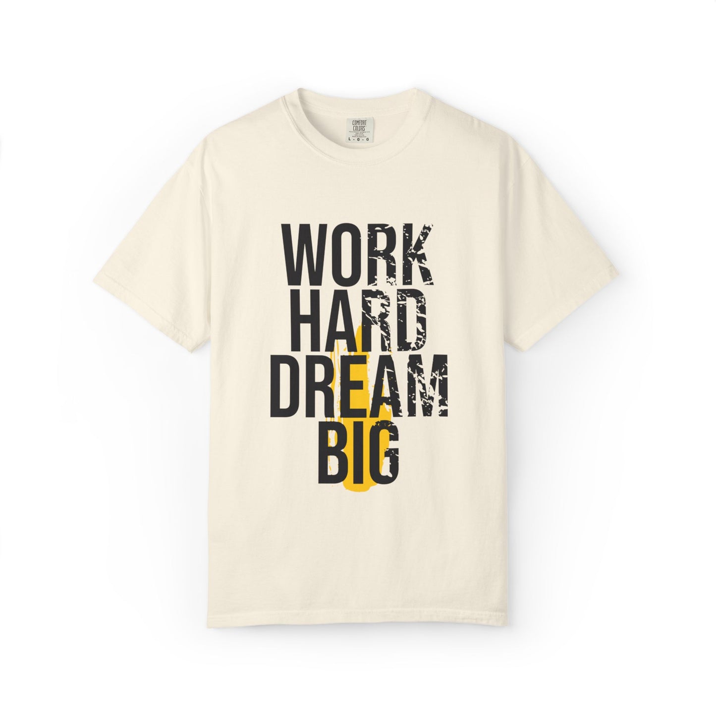 Work Hard Dream Big Creativity Imagination Tee Determination Reach For The Stars Unisex Heavy Cotton T-Shirt