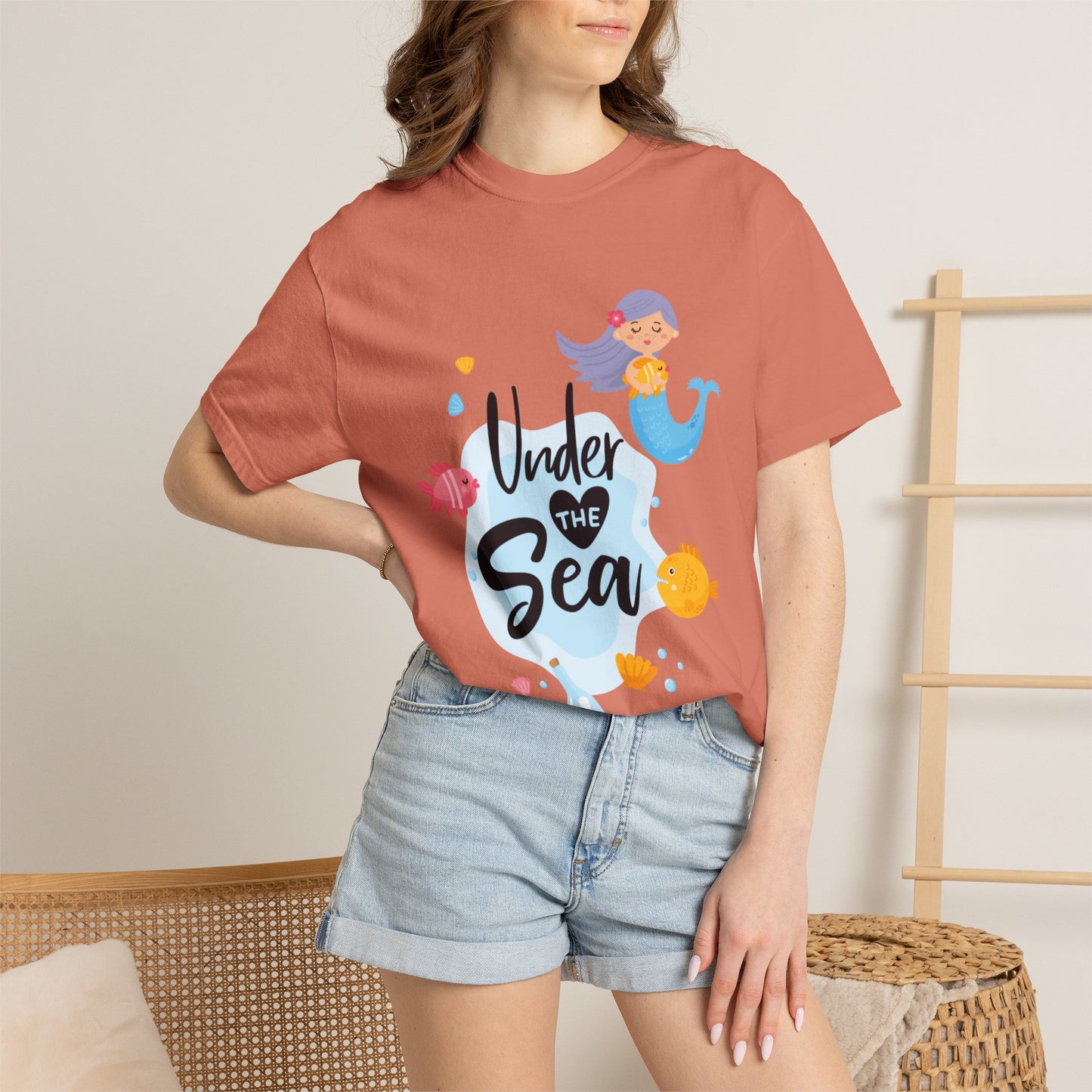 Under The Sea Oceanic Enchantment Tee Marine Life Wonders Unseen Depths Unisex Heavy Cotton T-Shirt