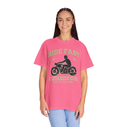 Thriller Ride Fast Caferacer Motorcycle Club Bike Lovers High-speed Adventure Bike Unisex Heavy Cotton T-Shirt