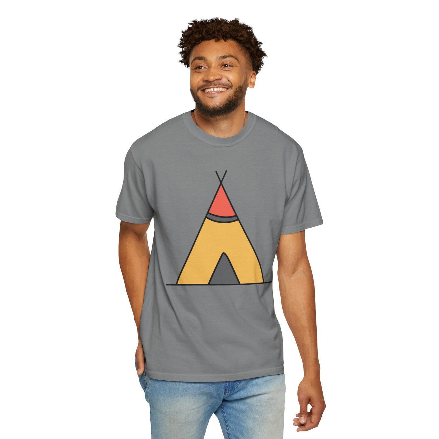 Camping  Adventure Lovers Tee Nature Exploration Bonfire Travel Van Unisex Heavy Cotton T-Shirt
