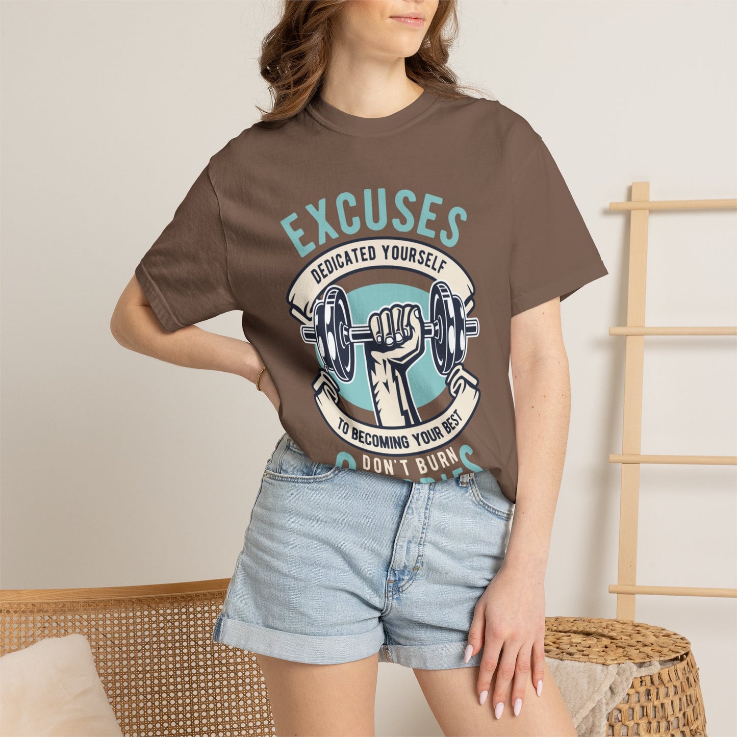 100% cotton (fiber content may vary for different colors) Medium fabric (5.3 oz/yd² (180 g/m²)) Dedicated Yourself To Becoming Your Best Don’t Burn Calories Unisex Heavy Cotton T-Shirt