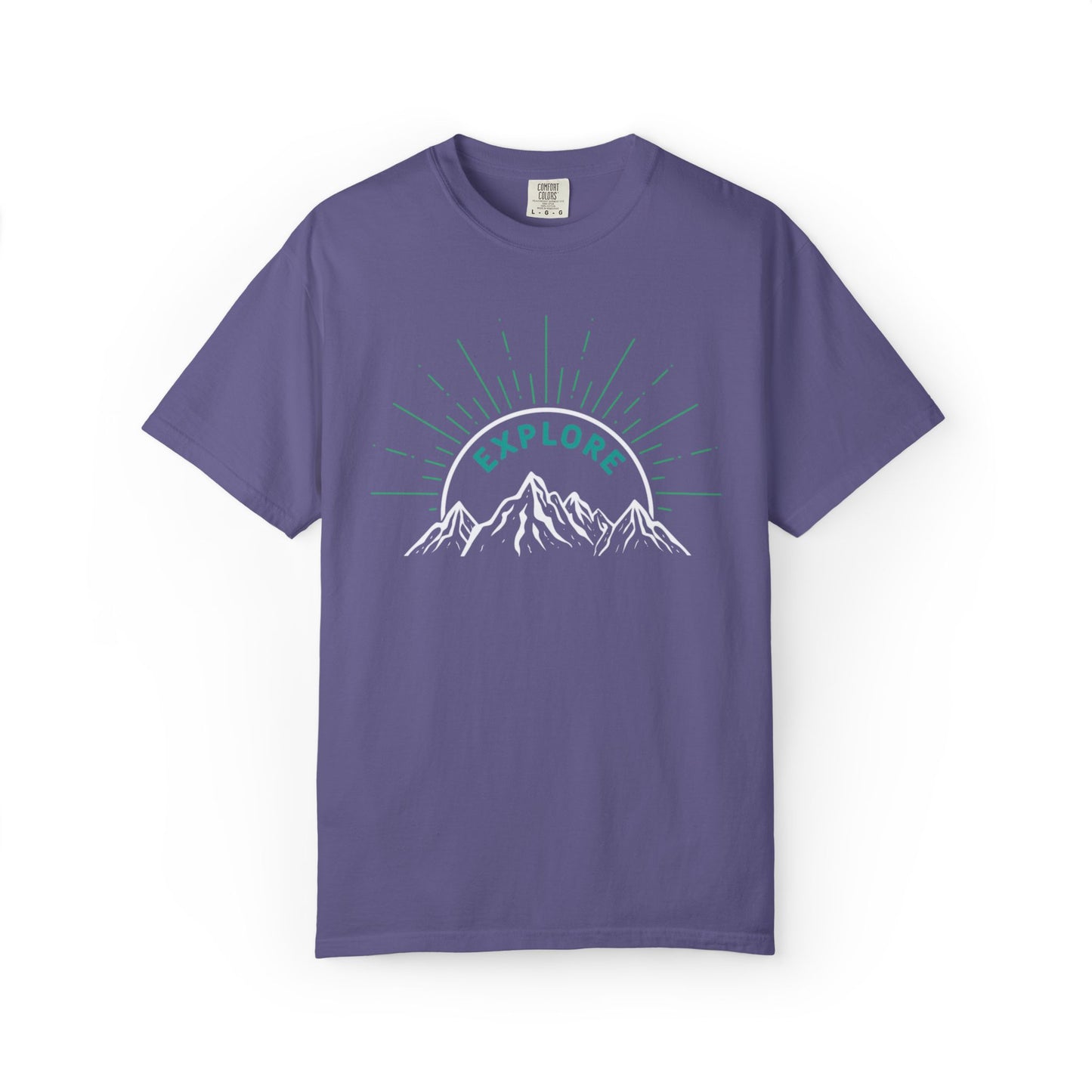 Funny Explore Mountain Adventure Tee Sarcastic Alpine Discover Camping Forest Unisex Heavy Cotton T-Shirt