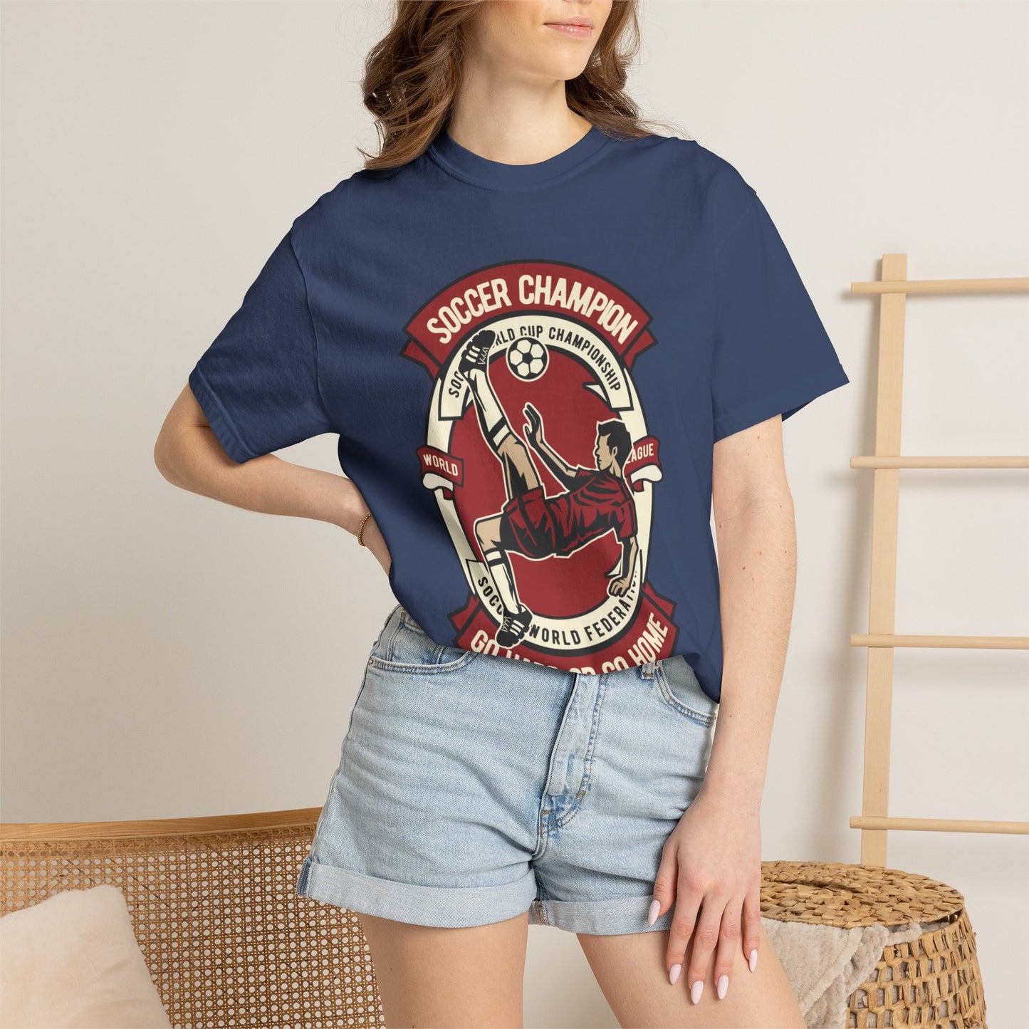 Soccer Champion Heartwarming Sweet Tee Charismatic Passion Unisex Heavy Cotton T-Shirt