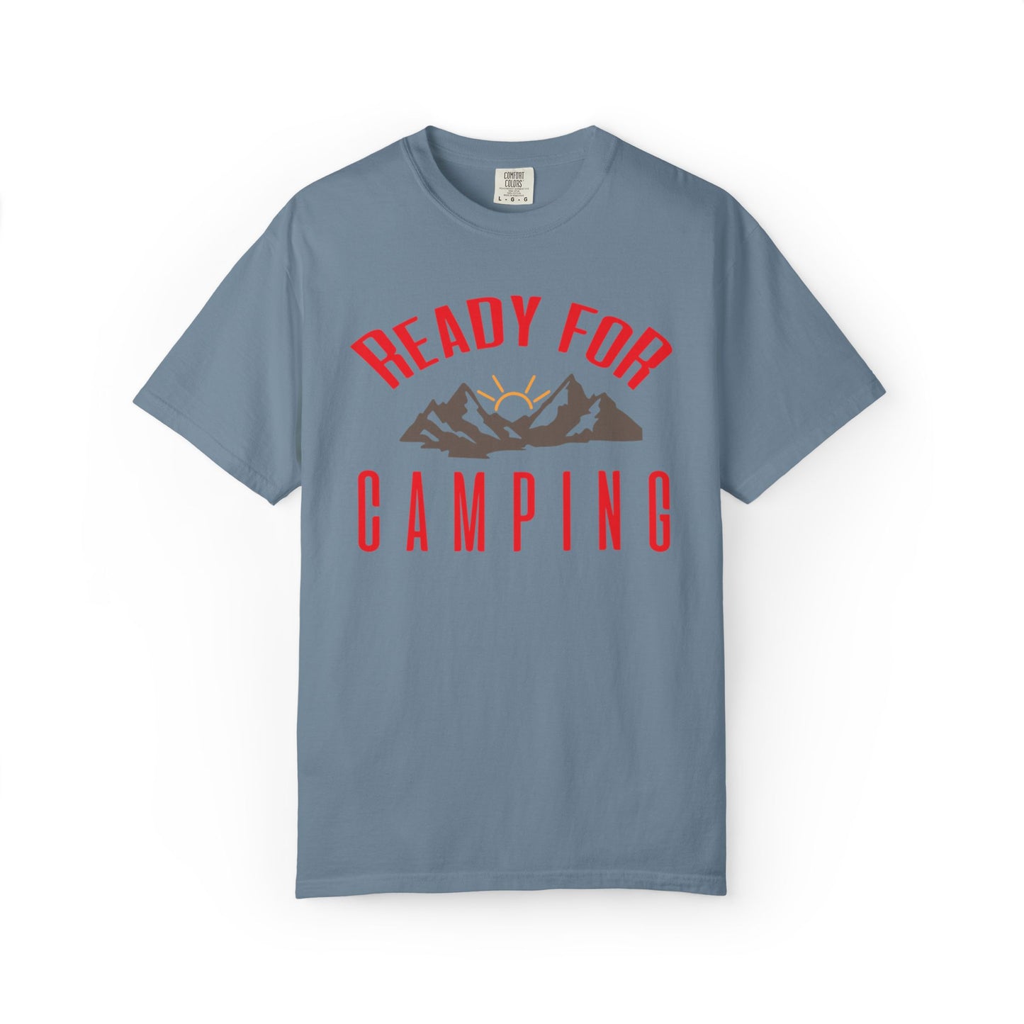 Ready For Camping Trendy Tee Adventure Mountain Hut Belays Ropes Fun Activities Bonfire Unisex Heavy Cotton T-Shirt