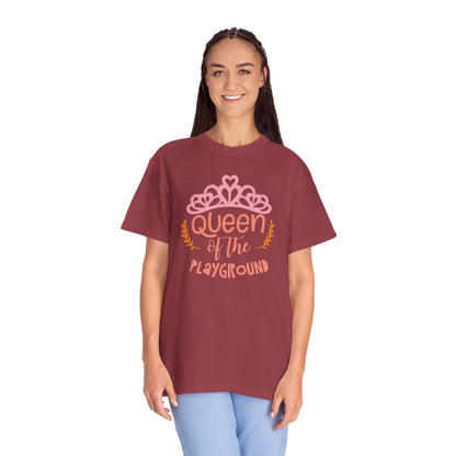 Queen Of The Playground Playtime Learning Objectives Early Toddlers Tee Childhood Development Unisex Heavy Cotton T-Shirt