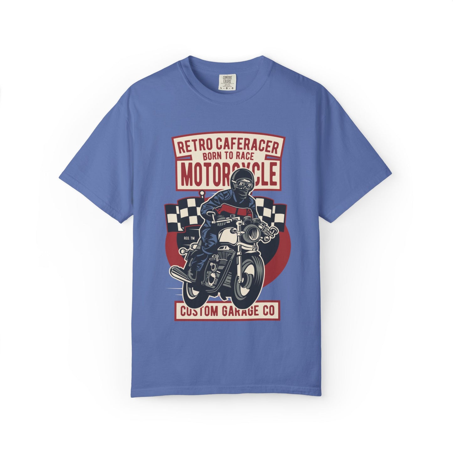 Retro Caferacer Vintage King Of The Road Classic Tee Bike Speed Racing Enthusiast Unisex Heavy Cotton T-Shirt