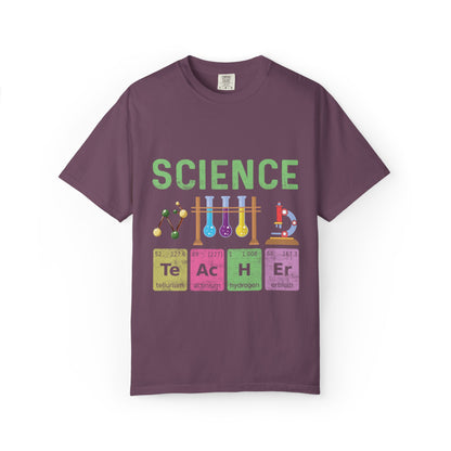 Inspirational Science Microscope Periodic Table Science Lab Chemicals Unisex Heavy Cotton T-Shirt