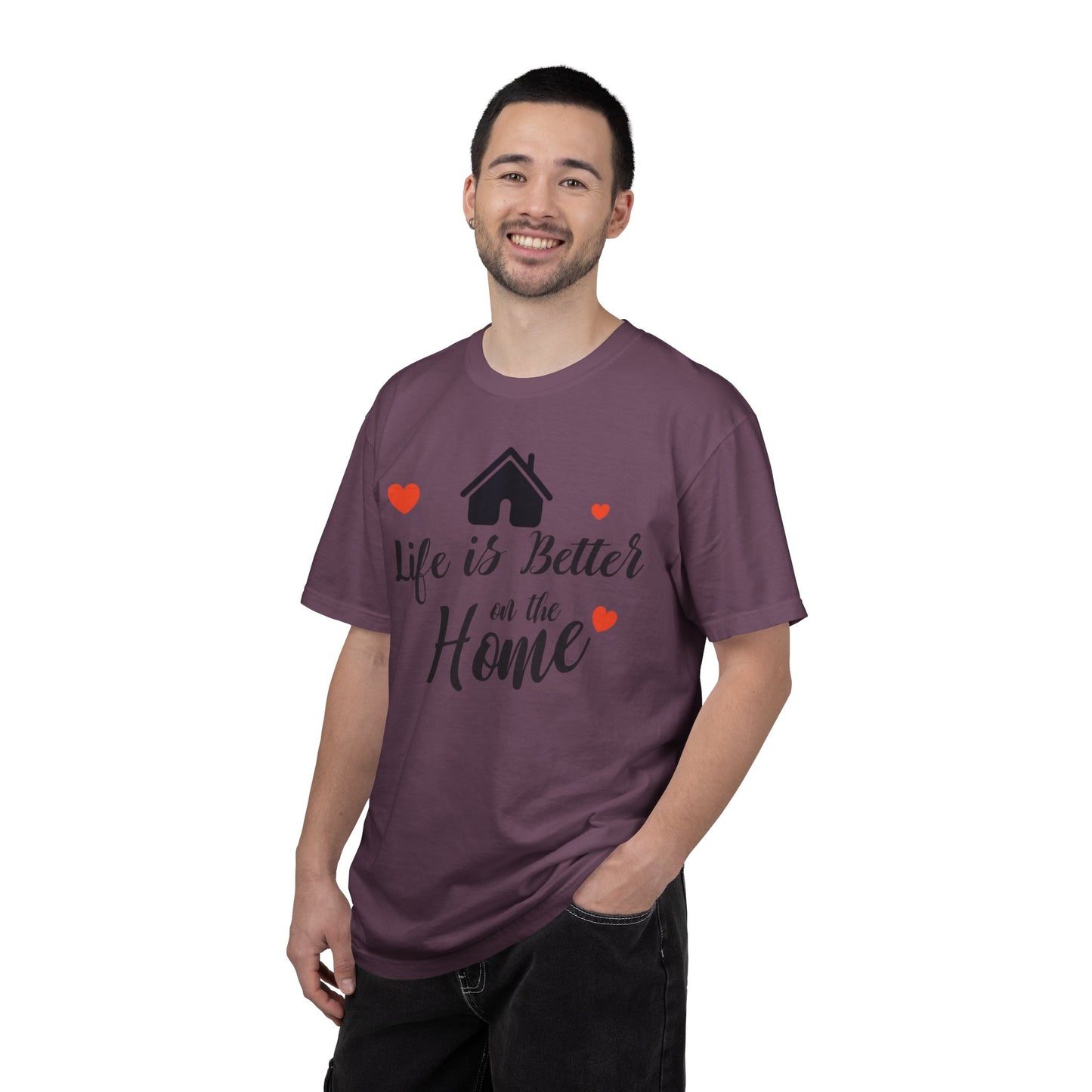 Life Is Better On The Home Peaceful Paradise Tee Cherished Space Heartfelt Haven Unisex Heavy Cotton T-Shirt