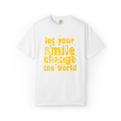 Let Your Smile Change The World Kindness Heartfelt Compliments Tee Thoughtful Gestures Love-Inspiration  Unisex Heavy Cotton T-Shirt