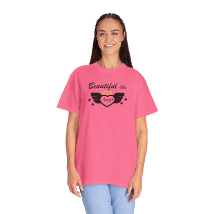 Beautiful Like Angel Politeness Tee Confidence Boost Stunning Gracefulness Unisex Heavy Cotton T-Shirt