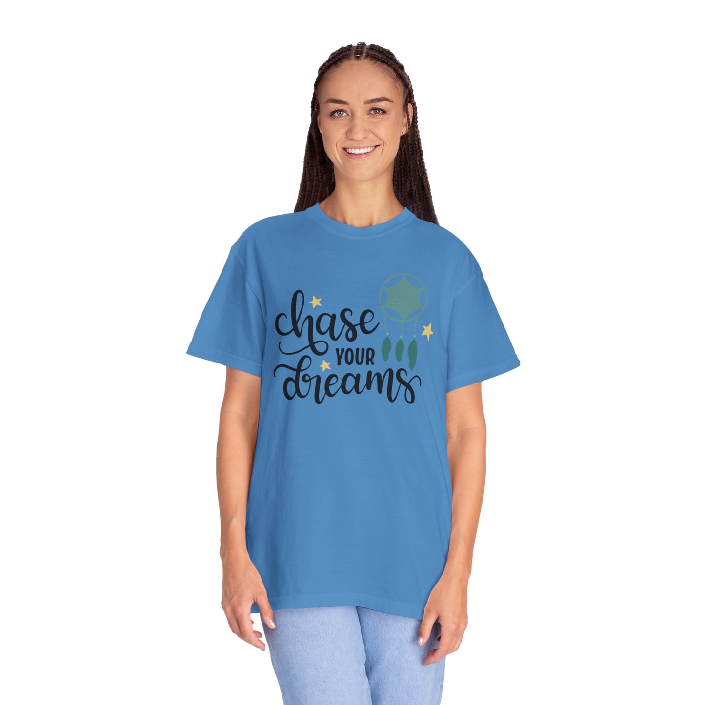 Chase Your Dreams Creativity Imagination Tee Determination Reach For The Stars Unisex Heavy Cotton T-Shirt