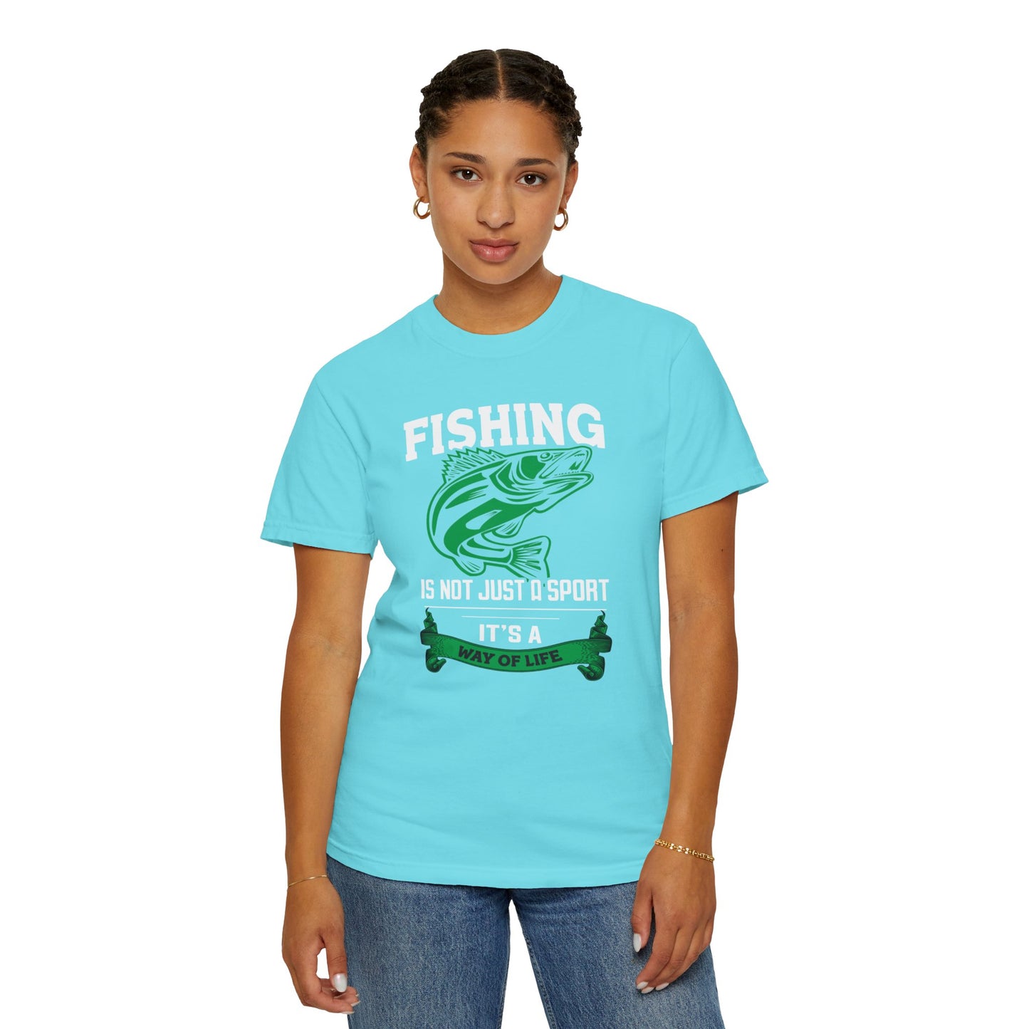 Fishing Is Not Just A Sport Reel Bait Fishing Tee Solitude Unisex Heavy Cotton T-Shirt
