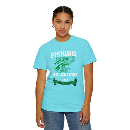 Fishing Is Not Just A Sport Reel Bait Fishing Tee Solitude Unisex Heavy Cotton T-Shirt
