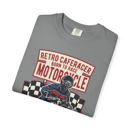 Retro Caferacer Vintage King Of The Road Classic Tee Bike Speed Racing Enthusiast Unisex Heavy Cotton T-Shirt