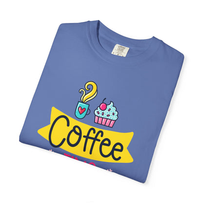 Funny Coffee Time Beans Latte Lovers Tee Black Brew Addicted Barista Freak Unisex Heavy Cotton T-Shirt