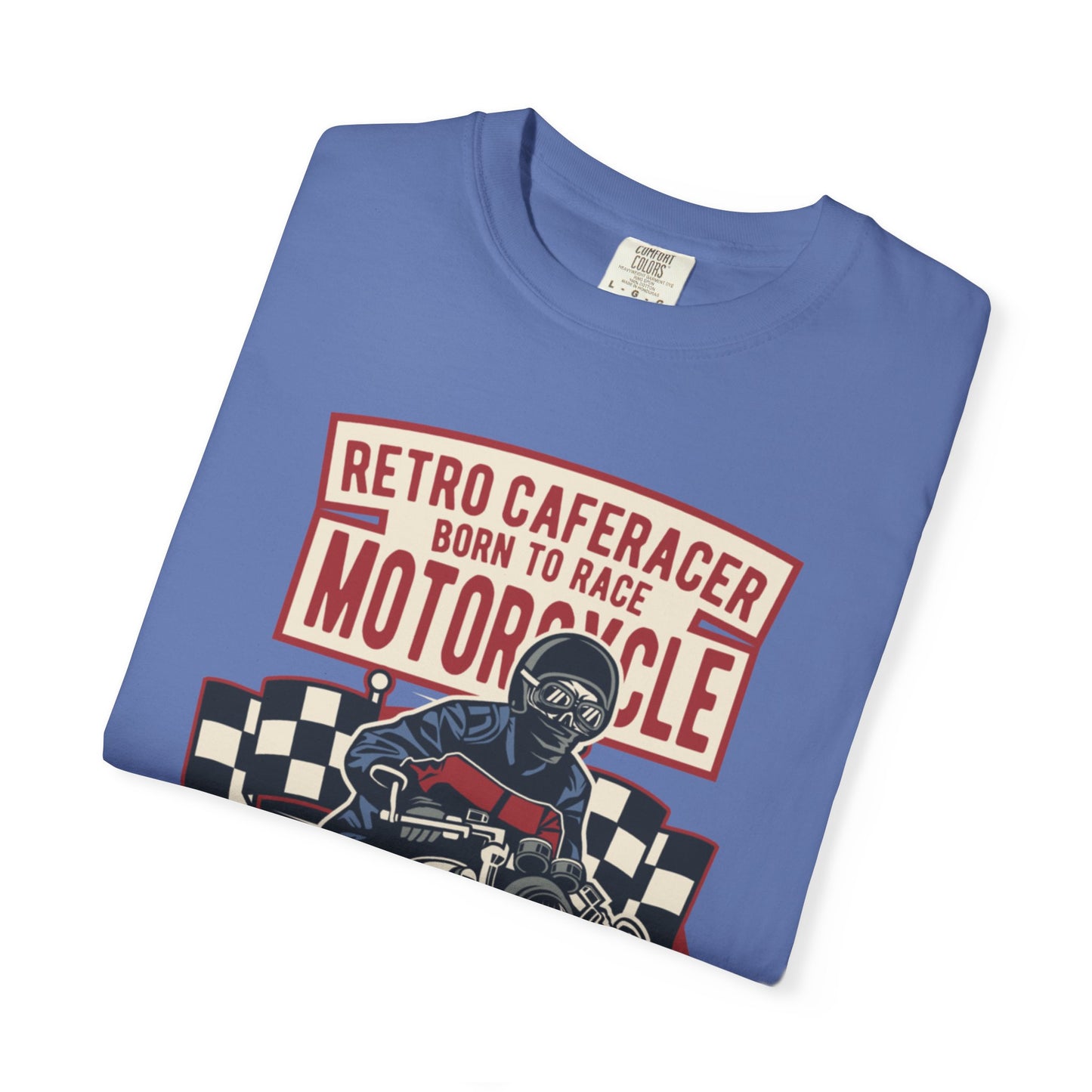 Retro Caferacer Vintage King Of The Road Classic Tee Bike Speed Racing Enthusiast Unisex Heavy Cotton T-Shirt