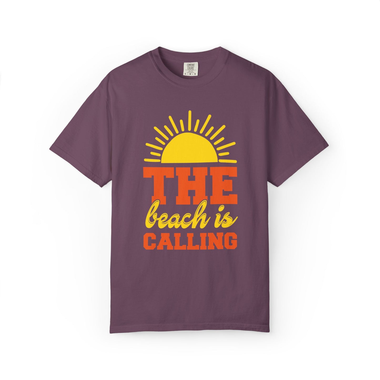 Enjoyable The Beach Is Calling Beach Life Sun Sand Sea Sun Kissed Sea Breeze Beach Sun Glasses Palm Trees Unisex Heavy Cotton T-Shirt