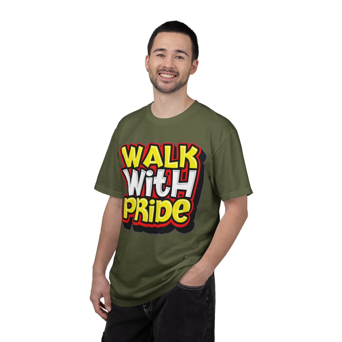 Walk With Pride Confidence Tee Aspiration Mindfulness Integrity Empowerment Unisex Heavy Cotton T-Shirt