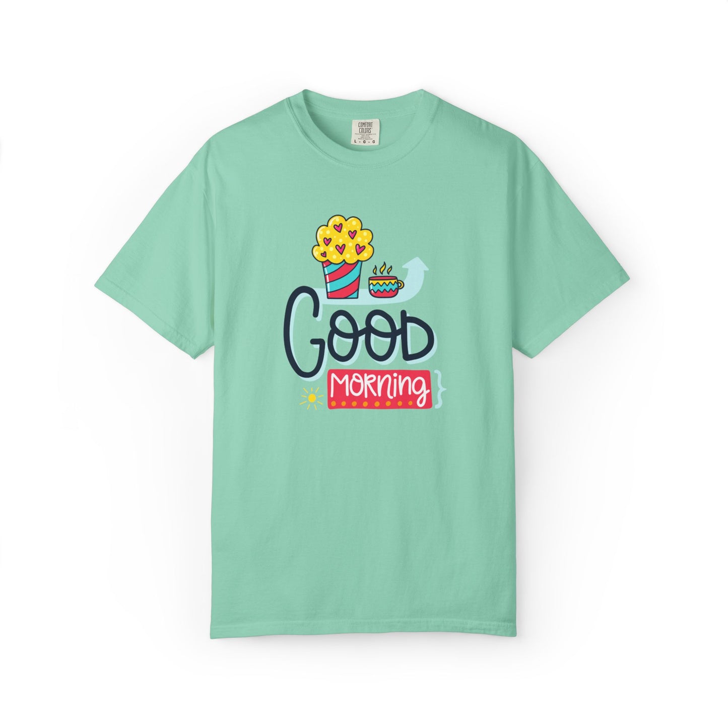 Good Morning Lazy Day Achiever Morning Champion Tee Daily Victory Sleep Defeated Unisex Heavy Cotton T-Shirt