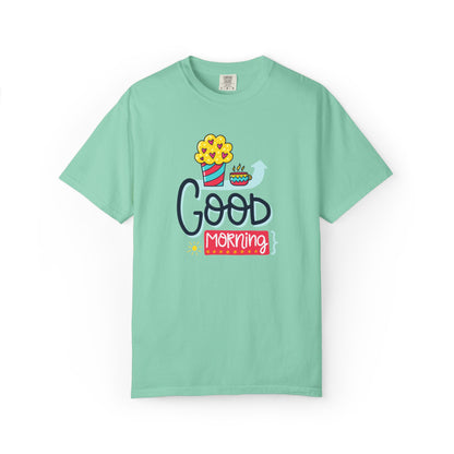 Good Morning Lazy Day Achiever Morning Champion Tee Daily Victory Sleep Defeated Unisex Heavy Cotton T-Shirt