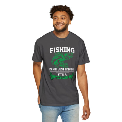 Fishing Is Not Just A Sport Reel Bait Fishing Tee Solitude Unisex Heavy Cotton T-Shirt