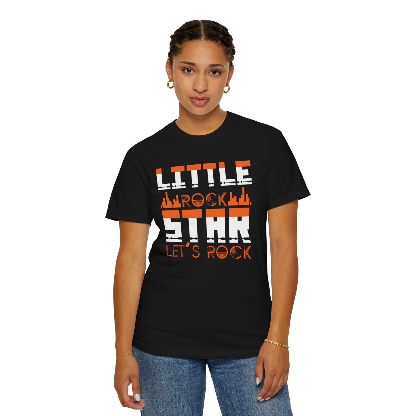 Thrilling Little Rock Star Born To Rock Rock And Roll Passion Rocker At Heart Rock Enthusiasm Unisex Heavy Cotton T-Shirt