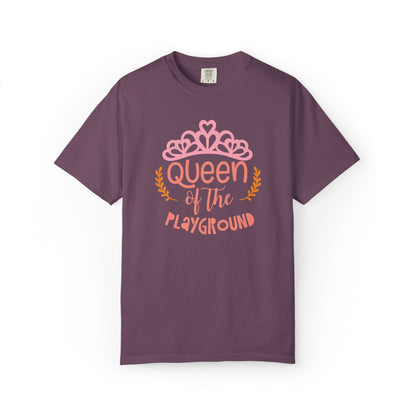 Queen Of The Playground Playtime Learning Objectives Early Toddlers Tee Childhood Development Unisex Heavy Cotton T-Shirt