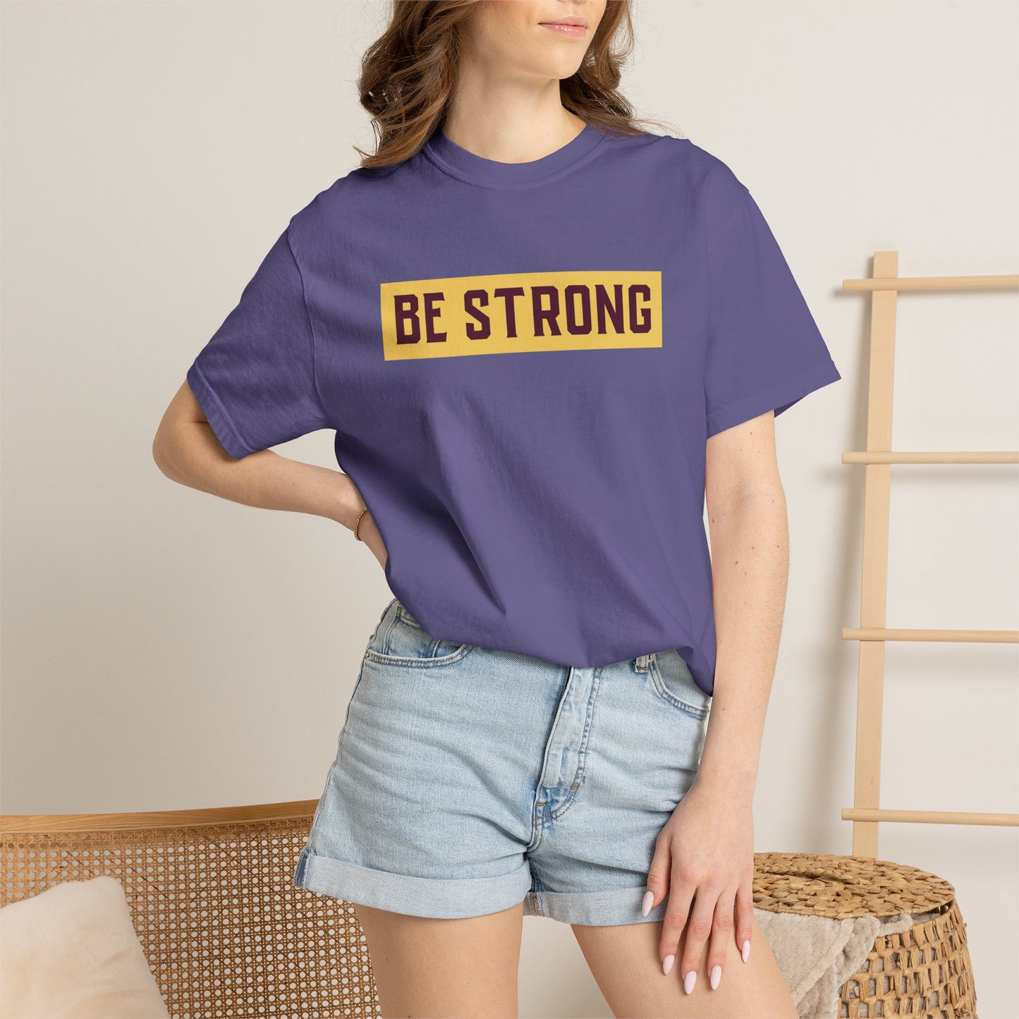 Be Strong Quotes Best Selling Unisex Heavy Cotton T-Shirt