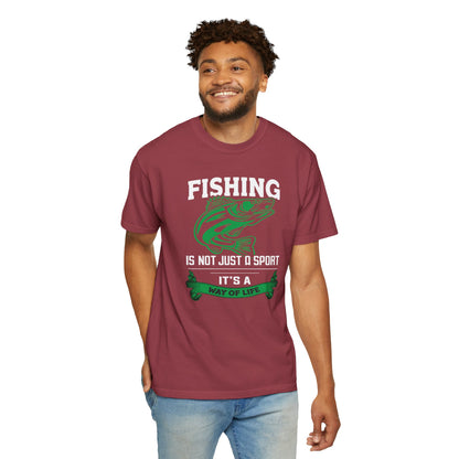 Fishing Is Not Just A Sport Reel Bait Fishing Tee Solitude Unisex Heavy Cotton T-Shirt