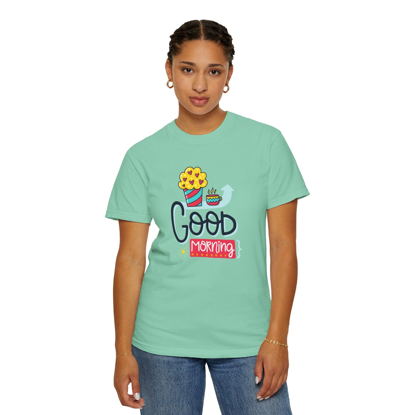 Good Morning Lazy Day Achiever Morning Champion Tee Daily Victory Sleep Defeated Unisex Heavy Cotton T-Shirt
