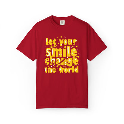 Let Your Smile Change The World Kindness Heartfelt Compliments Tee Thoughtful Gestures Love-Inspiration  Unisex Heavy Cotton T-Shirt