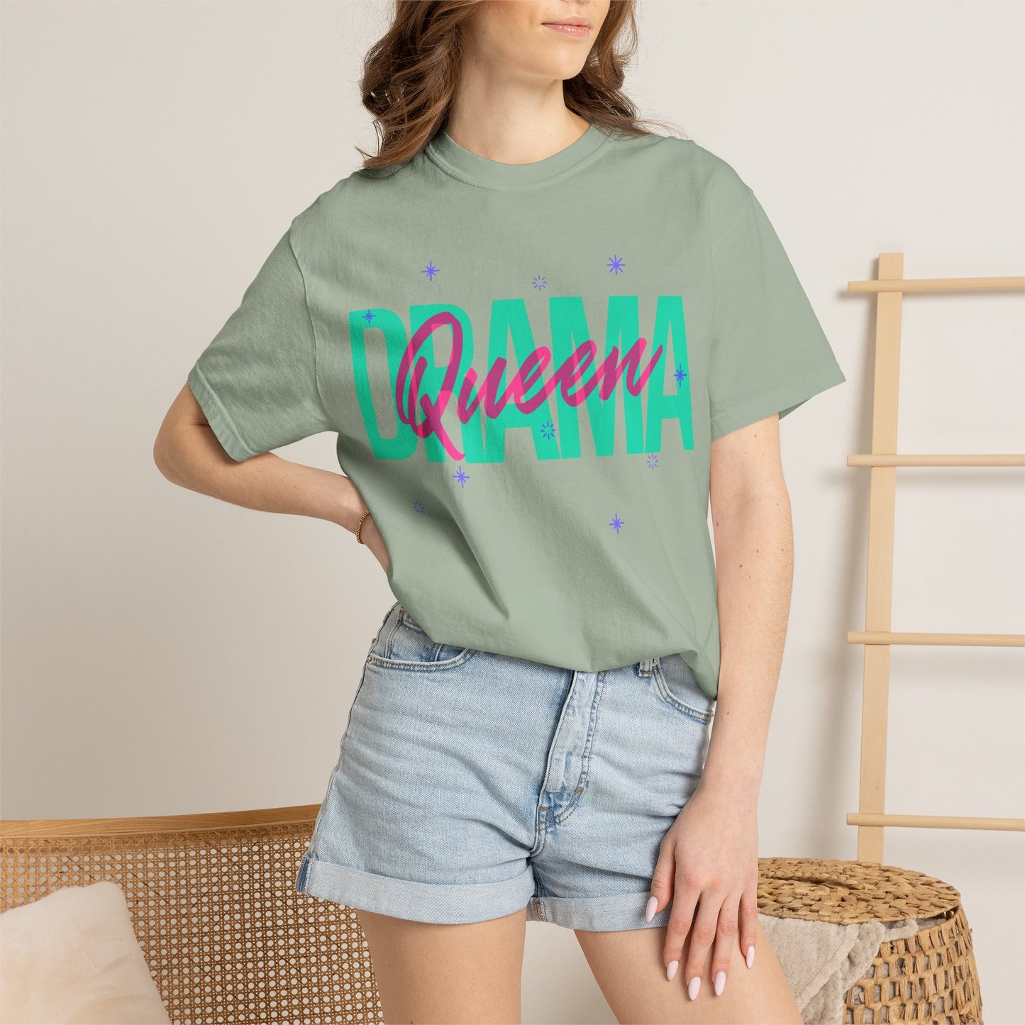Girly T-Shirt Design Maker Featuring Sparkling Graphics Unisex Heavy Cotton T-Shirt
