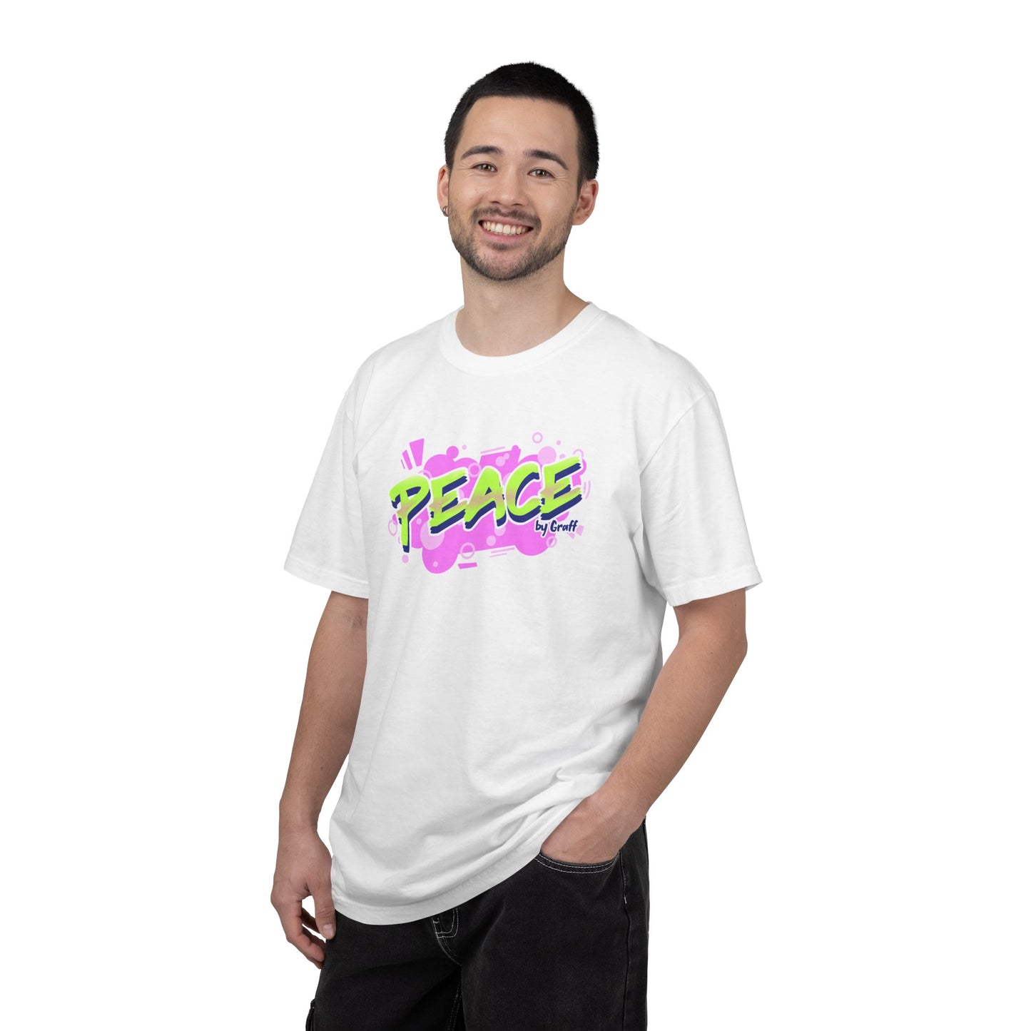Graffiti Logo Maker Featuring Bubbly Graphics Unisex Heavy Cotton T-Shirt