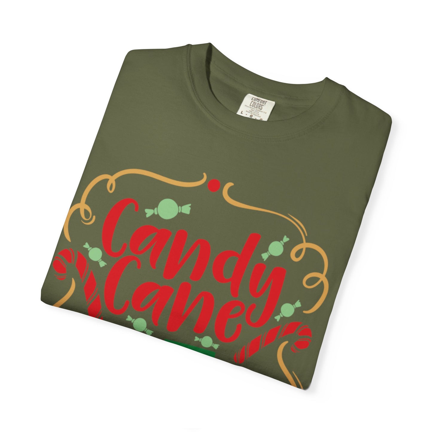 Candy Cane Cutie Enjoying Tee Tiny Helpers Jingle Bell Bling Festival Season Merry Christmas Unisex Heavy Cotton T-Shirt