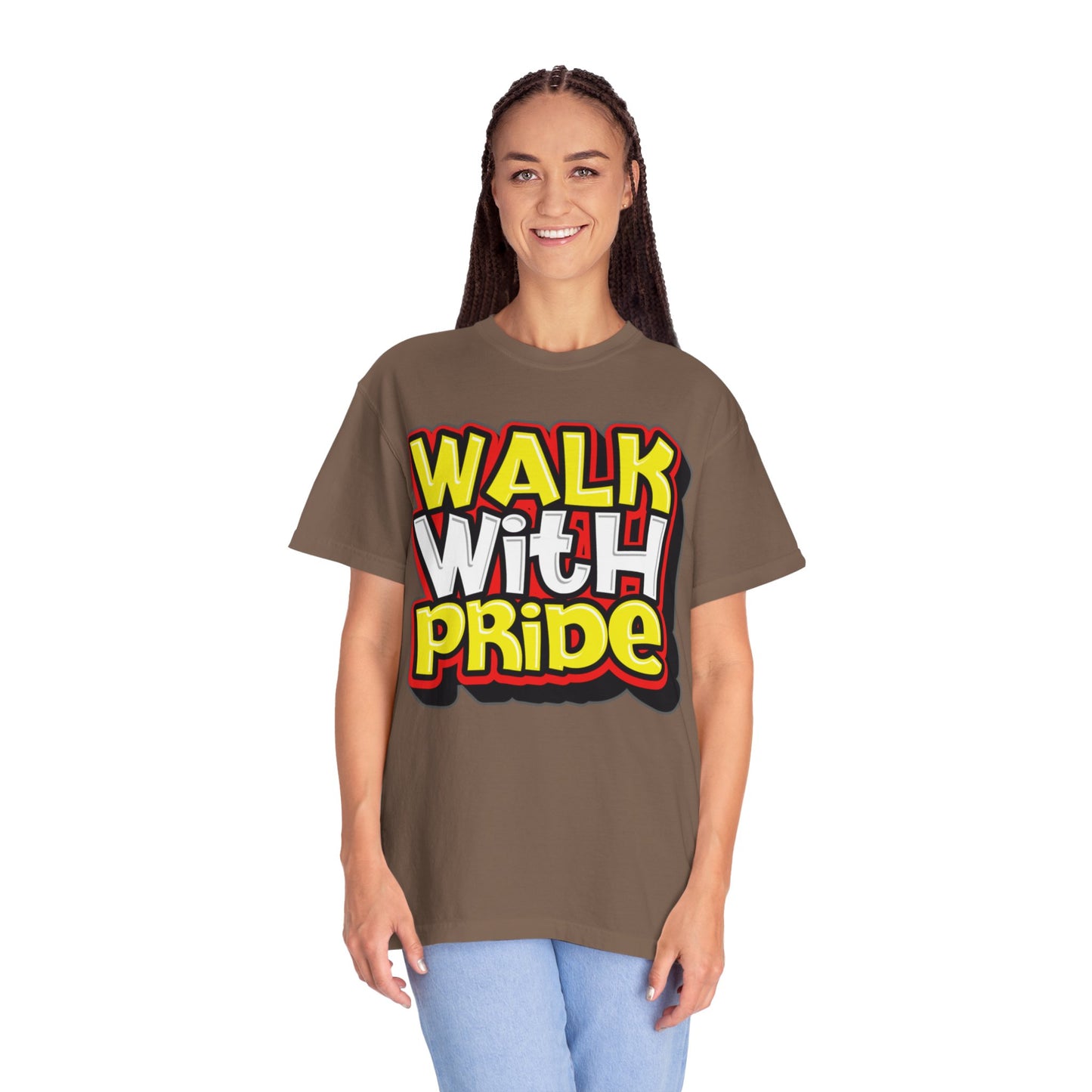 Walk With Pride Confidence Tee Aspiration Mindfulness Integrity Empowerment Unisex Heavy Cotton T-Shirt