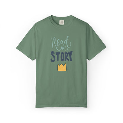 Read Me A Story Time Travel Superhero Parallel Trendy Tee Universe Fiction Connection Grand Parents Unisex Heavy Cotton T-Shirt