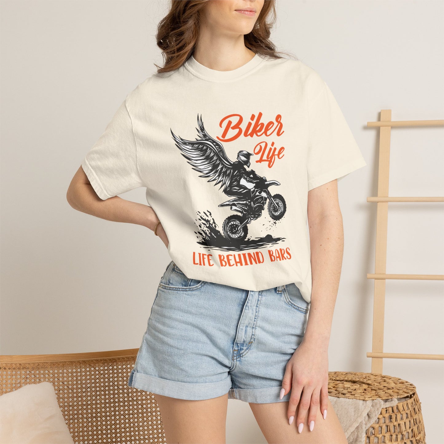 Thriller Live Behind Bars Secret Of Life Journey Over Destination Two Wheeled Adventures Unisex Heavy Cotton T-Shirt