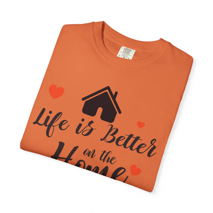 Life Is Better On The Home Peaceful Paradise Tee Cherished Space Heartfelt Haven Unisex Heavy Cotton T-Shirt